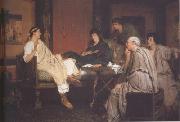 Alma-Tadema, Sir Lawrence Tibullus at Delia's (mk23) oil painting picture wholesale